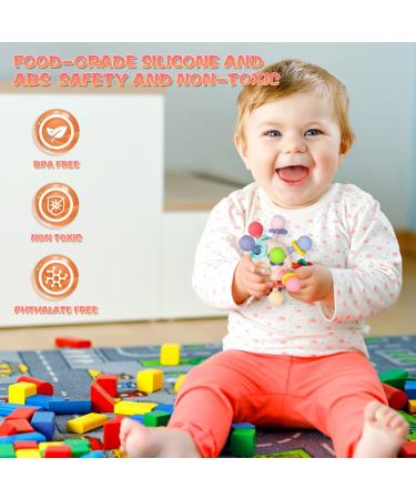BPA-Free Baby Teething Toys for Babies 0-12 Months | Teething Relief Soft Chew Toy - Buy Online on GoSupps.com