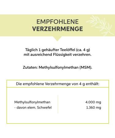 Buy 500g MSM Powder | 99.9% Pure Organic Sulfur | Premium Vegan Methylsulfonylmethane Without Additives - Buy Online on GoSupps.com