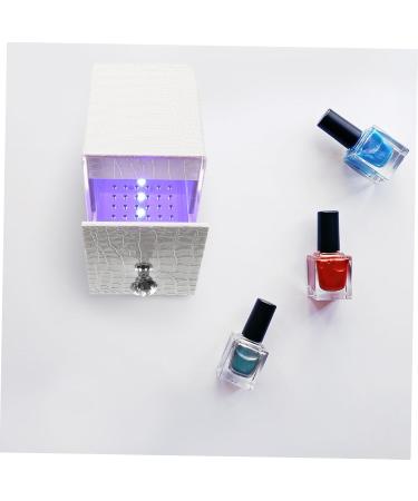 minkissy Nail Polish Storage Nail Art Tool Nail Tools Manicure Tools Para U as Nail Stuff Organizer Chic Nail Bits Holder Nail Grinding Bits Container White Acrylic Shell Drill 12x8.5cm White - Buy Online on GoSupps.com