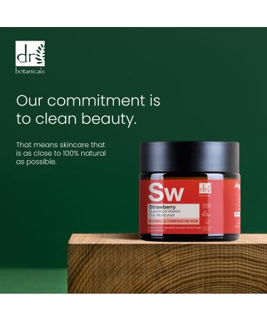 Dr Botanicals Strawberry Superfood Vitamin C Day Moisturizer - Nourishing 2.02 Fl Oz for Glowing Skin | International Shipping Available - Buy Online on GoSupps.com