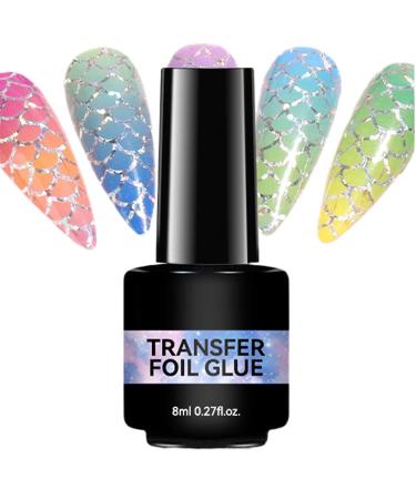 Nail Foil Gel | 8ml Strong Adhesion Clear | Glue Requires a UV Lamp - Ideal for Home Care and Decorative Nail Art - Buy Online on GoSupps.com