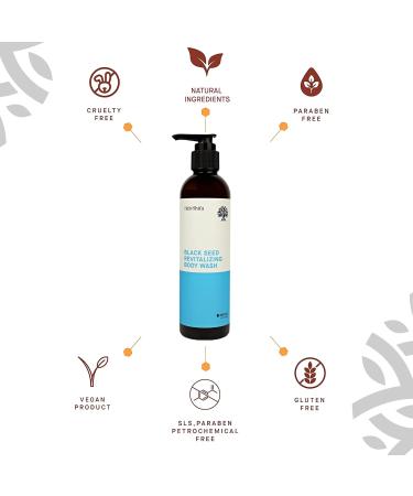 HAB SHIFA NATURE'S DIVINE SECRET :: Black Seed Revitalizing Body Wash - 250ml clear - Buy Online on GoSupps.com