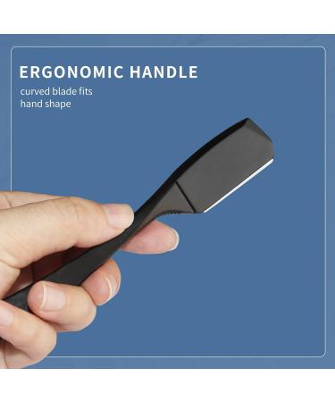 Professional Stainless Steel Straight Razor for Men | Barber Shop Close Shaving Tool (Black - Buy Online on GoSupps.com