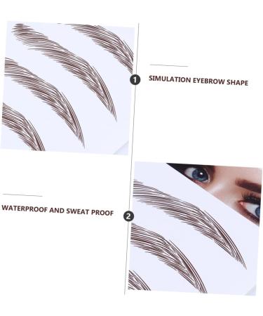 SOESFOUFU Authentic Eyebrows 4pcs Eyebrow Stickers Waterproof Stickers Semi Permanent Eyebrows Eyebrow Stencils 4d Modify Mold - Buy Online on GoSupps.com
