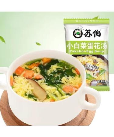 Instant Vegetable Soup Wild Greens Seaweed Cabbage Spinach Fresh Vegetables Tomatoes Soup 6g/Bag Variety Flavor Chinese Food Healthy and Nutritious Ready-to-Eat Breakfast (Mixed Flavors 20bags) Mixed flavors 20bags - Buy Online on GoSupps.com