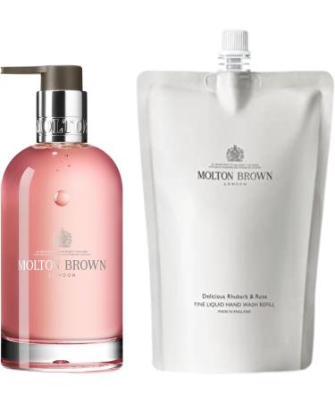 Molton Brown Delicious Rhubarb & Rose Fine Liquid Hand Wash Glass Bottle Molton Brown Delicious Orange & Bergamot Fine Liquid Hand Wash Glass Bottle 200 ml - Buy Online on GoSupps.com
