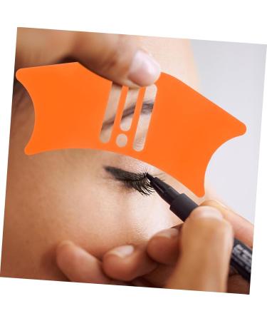 POPETPOP Eye Liner Shadow Guide Silicone Makeup Applicator Women Eyeliner Make up Make up Stencils Silicone Eyeliner Guard Tool Eyelash Comb Silica Gel Miss Third Gear 10.3x3.8cm Orange - Buy Online on GoSupps.com