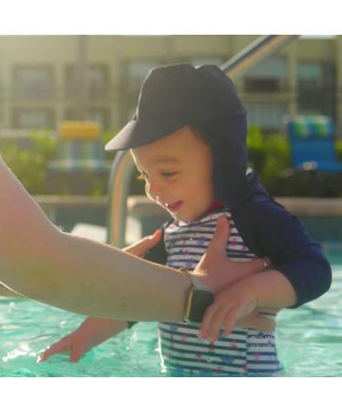 UM ELOK Baby Boys Swimwear UPF 50 Sun Protection Swimsuit Set with Snap Bottom & Sun Hat | 3-6 Months Blue Lighthouse - Buy Online on GoSupps.com