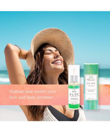 Aloe Skin Soothing Spray - Refreshing Hydration for All Skin Types | Bioactive Calendula Water | Non-GMO Vegan Gluten-Free - 2oz - Buy Online on GoSupps.com