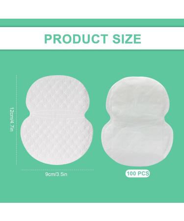 NITAIUN 100 Pcs Underarm Sweat Pads for Women and Men to Keep Underarm Dry and Clothes Clean Disposable Self Adhesive Armpit Shields Pads Sweat Absorbing Pads Armpit Underarm Shields (100 Pcs) - Buy Online on GoSupps.com
