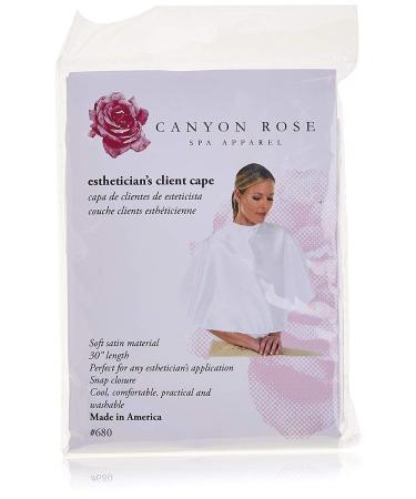 Canyon Rose Esthetician's Client Cape  For Makeup Application  White Satin Reflects Light Upwards To Face  Helps Eliminate Shadows for Even Makeup Application - Buy Online on GoSupps.com