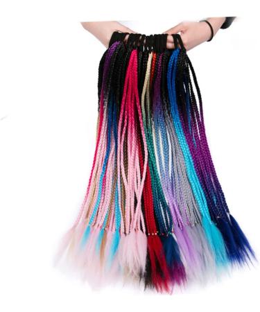 FRCOLOR 3 Sets Hair Extensions Colored Doll Synthetic Wigs Ponytail Extension Synthetic Curly Wig Synthetic Hair Curly Hair Wig Doll Wig Ponytail Holder Ring Accessories Child Elasticity - Buy Online on GoSupps.com