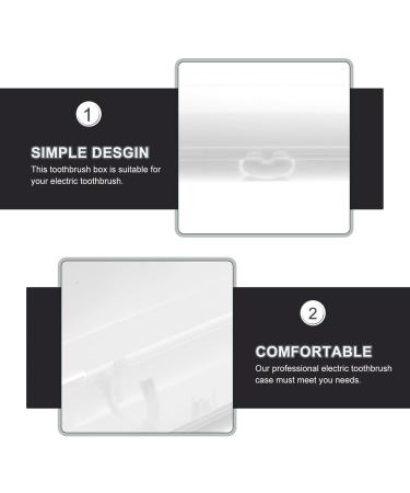 Gleavi Electric Toothbrush Holder Case - 4 Pack Portable Hard Shell Toothbrush Box White PP Travel Storage for Electric Toothbrushes - Buy Online on GoSupps.com