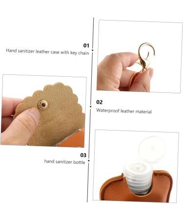 Didiseaon 4 Hand Wash Bottle with Keychain Key Fob Mini Hand Hand Lotion Squeezable Lotion Keychain Travel Container Travel Liquid Container Protective Bottle Cover - Buy Online on GoSupps.com