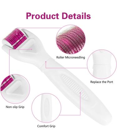 LOPHE 6 in 1 Derma Roller Kit Professional Microneedling Titanium Roller with Disassemble Working Heads 6 in 1 Kit - Buy Online on GoSupps.com