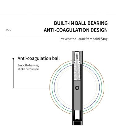 Music Flower Liquid eyeliner with pearl shine waterproof and smudgeproof liquid eyeliner flexible brush tip for easy operation versatile use in one pen silver - Buy Online on GoSupps.com