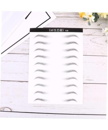 Beavorty 6 Sheets Eyebrow Tattoos Makeup Brow Sticker Brow Tatoo Eyebrow Sticker Makeup Tools 3d Disposable - Buy Online on GoSupps.com