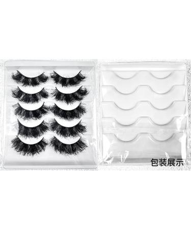 fdsmall False Eyelashes 8D Curl Wispy Long Lashes Fluffy Natural Look False Eyelashes 15 MM Faux Mink Lashes Soft Reusable Eye Lashes 5 Pairs (G5-9) - Buy Online on GoSupps.com