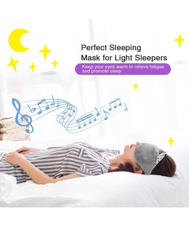 Weighted Eye Sleeping Mask with Hot Cold Therapy Pack - Universal Size Adjustable for Migraine, Dry Eyes, Sinus Pain - Removable Heatable and Freezable Pack for Stress Relief - Buy Online on GoSupps.com