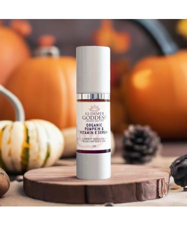 Glimmer Goddess Organic Face Serum - Pumpkin & Vitamin E 1 oz | Hydrating & Nourishing Skincare for All Skin Types - Shop Now - Buy Online on GoSupps.com