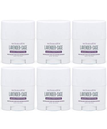 Schmidt's Natural Deodorant For Odor Protection Lavender + Sage Free of Aluminum Salts Travel Size 0.7 oz / 19.8 g (Pack of 6) 0.69 Ounce (Pack of 6) - Buy Online on GoSupps.com