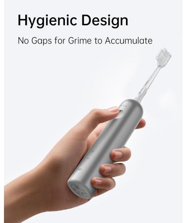 Buy Laifen Wave Electric Toothbrush - Oscillation & Vibration Sonic Toothbrush for Adults 3 Brush Heads IPX7 Waterproof - Matte Stainless Steel International Shipping Available - Buy Online on GoSupps.com