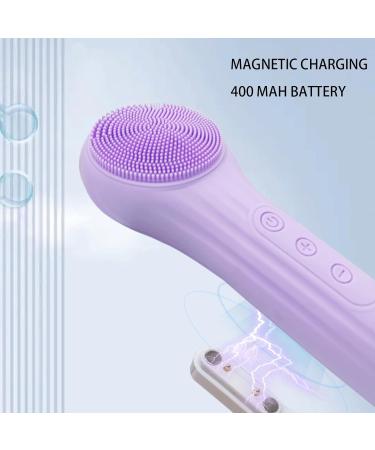 Electric Face Scrubber Silicone Cleansing Brush Waterproof and Rechargeable Silicone Face Scrubber Facial Brushes for Cleaning and Exfoliating Pink - Buy Online on GoSupps.com