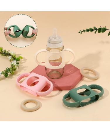3PC Baby Bottle Handles Compatible with Dr. Brown & NUK - Soft BPA-Free Silicone for Comfort - Buy Online on GoSupps.com