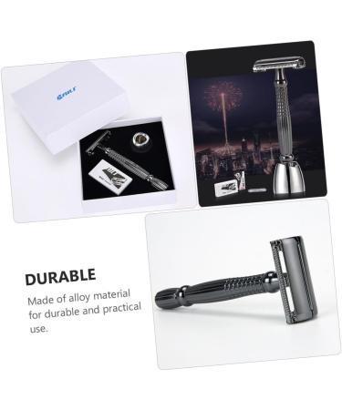 Beavorty 1 Set Manual Razor for Women Metal Safety Razor Stand & Facial Beard Razor Ideal for Smooth Shaving | International Shipping Available - Buy Online on GoSupps.com