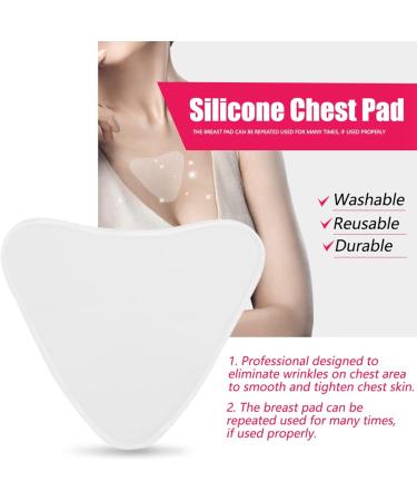 Smooth Tighten Eliminate Wrinkles Chest Pad Grade Silicone Repeatedly Used Skin-Friendly with Quick Cleansing - Buy Online on GoSupps.com