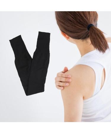 Double Shoulder Support Strap - Cotton Compression Wrap for Posture Correction - Adjustable Black Shoulder Brace - Buy Online on GoSupps.com