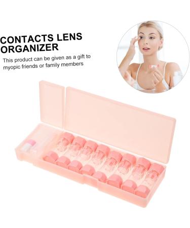 Buy Solustre 8-St Colored Contact Lens Case - Practical Organizer for Invisible Glasses | Travel-Friendly & Durable Pink Holder | Shop Internationally! - Buy Online on GoSupps.com