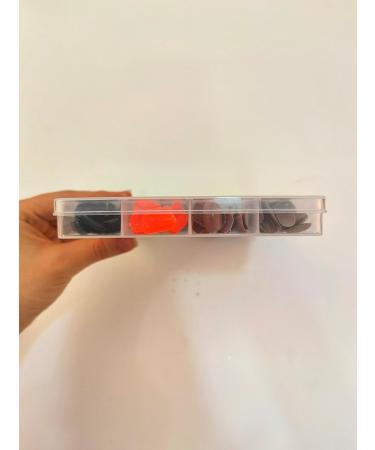 576 Count Colorful Short False Nails Round EBANKU | Full Cover Artificial Acrylic Tips for Women Girls | DIY Nail Art (24 Colors) - Buy Online on GoSupps.com