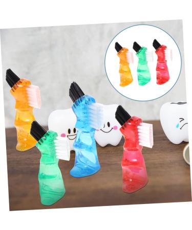 Goohochy Double-Sided Toothbrush Prosthesis Brush | Mini Cleaning Brush for Household Use - Small Personal Toothboard - Buy Online on GoSupps.com