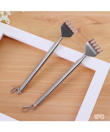 Telescopic Back Scratchers - 2 Pack Stainless Steel for Ultimate Back & Head Massage | Silver & Black (6.3-22.44 Inch) - Buy Online on GoSupps.com
