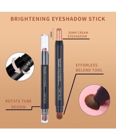 Kyannkra Eyeshadow Stick | Long-Lasting Glitter Matte Nude Eye Makeup for Smoky Eyes | Quick-Drying & Brightening E03 - Buy Online on GoSupps.com