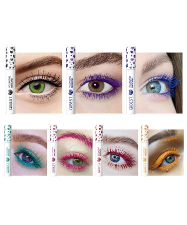 QiBest 7-Color Mascara - Washable, Plump & Thick | Cruelty-Free Japanese Formula | Smudge-proof, Long-wearing & Colorful Mascara - Buy Online on GoSupps.com