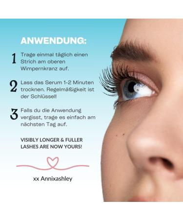  JEUXLOR Annixashley Lash Premium Eyelash Serum for Longer and Thicker Lashes - Growth Boosting Formula with Biotin and Peptides - Visible Results in 6-8 Weeks - Buy Online on GoSupps.com
