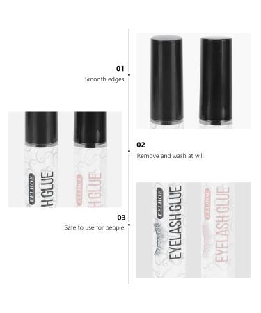 FRCOLOR Eyelash Glue Remover - 3 Sets of Adhesive & Lash Extension Sealant for False Eyelashes - Perfect for International Shipping - Buy Online on GoSupps.com