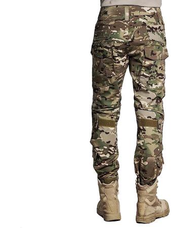 SINAIRSOFT Tactical Pants Shirt with Knee Pads - Army Combat BDU Multicamo Set - US L/W36.5/L32 (Asian Tag 38/32) - Buy Online on GoSupps.com