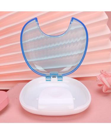 Orthodontic Retainer Case & Box | Sky Container for Dental Care - Blue on White - Buy Online on GoSupps.com