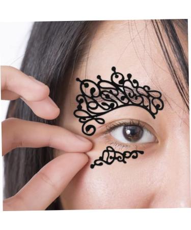 VINTORKY 3 Pairs Lace Eyeliner Stickers Makeup Eye Halloween Eye Eyeshadow Glitter Liner for Eyes Paper - Buy Online on GoSupps.com