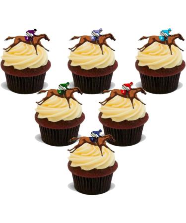 36 HORSE RACING STAND UP Edible RICE Wafer Cake Toppers D1 GRAND NATIONAL ASCOT - Buy Online on GoSupps.com