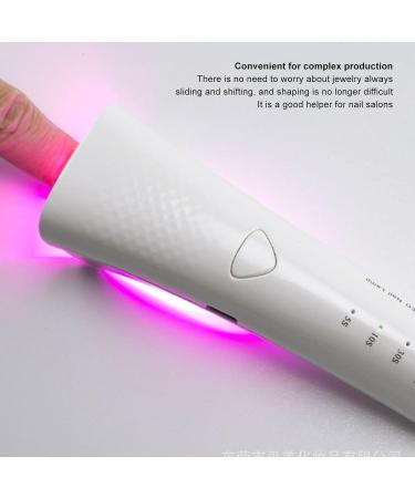 Mini UV Nail Lamp Quick Drying Gel Nail Light with 3 Gears Portable Nail Dryer with Lasting Endurance Compact Size for Home DIY Manicure (Silver) - Buy Online on GoSupps.com