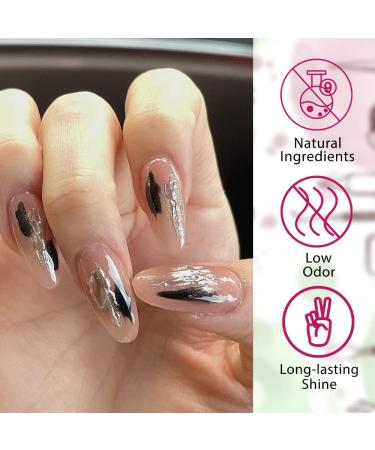 Milky White Nude Black & Nude Pink Gel Nail Polish Set - 6 Colors - Buy Online on GoSupps.com