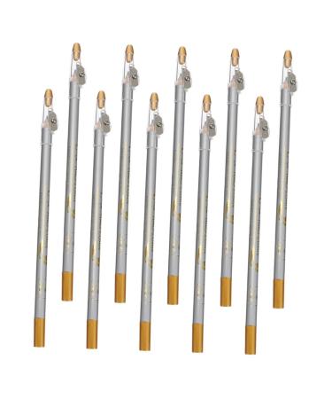 CANIGHT 10pcs Pencil Sharpener Eyebrow Pencil Eye Liner 2 in 1 Eyeliner Pen Eyeliner Pencils Cosmetic Tool Makeup Tool Eyeliner with Sharpener Eyebrow Pencils Sharpener Eyeliner Makeup Pen