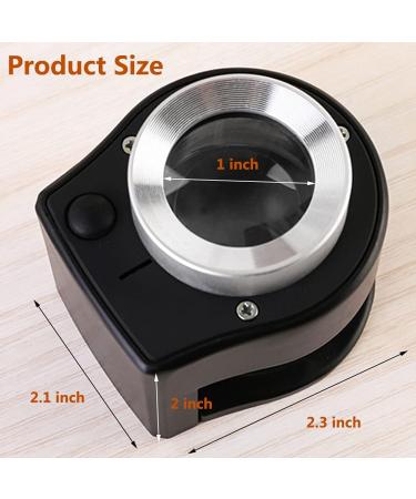 JEYUME 30X Loupe Magnifier with 6 LED Lights | Rechargeable Portable Jewelers Loupe for Coins, Jewelry, Currency, Stamps | Magnifying Glass with Purple & White Light - Buy Online on GoSupps.com