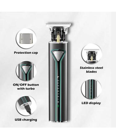 Professional Men's Hair Clippers & Trimmers - Cordless Electric Two-Speed Beard Trimmer in Gold - Buy Online on GoSupps.com