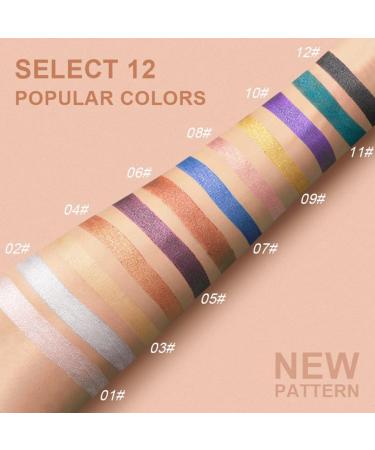  Katutude Eyeshadow Pencil Shimmer Long Lasting Stain Proof and Waterproof Eyeshadow Liquid Highly Pigmented Eye Shadow Pencil Creamy Matte and Shimmering - Buy Online on GoSupps.com