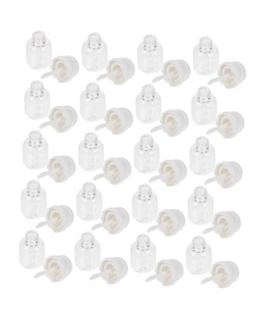 20 pi ces Lot de Tubes L vres Miniatures Transparents avec Bouchon Blanc Contenants Vides pour Gloss Soin L vres et Cosm tiques Pratique pour Voyage et Usage Quotidien